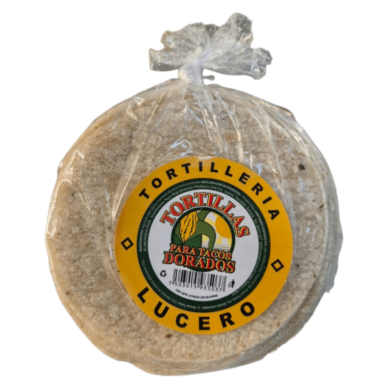 Tortillas para Tacos Dorados Lucero 