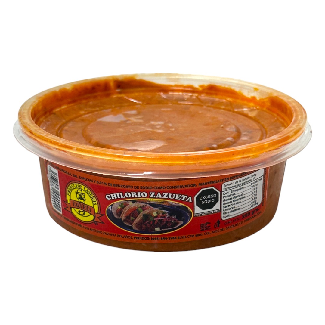 Chilorio 250 g. Productos Caseros Zazueta