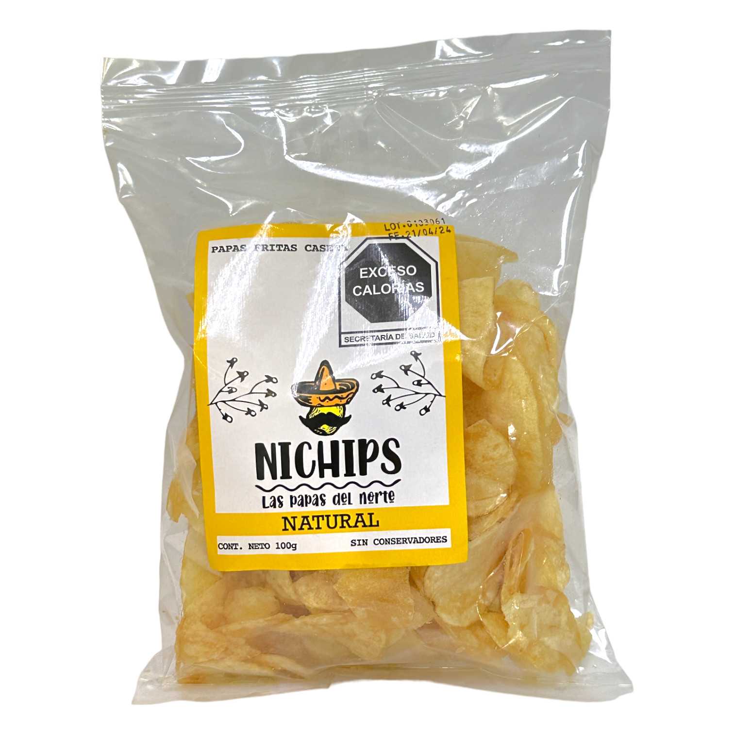 Papas Fritas Caseras Natural Nichips 100g
