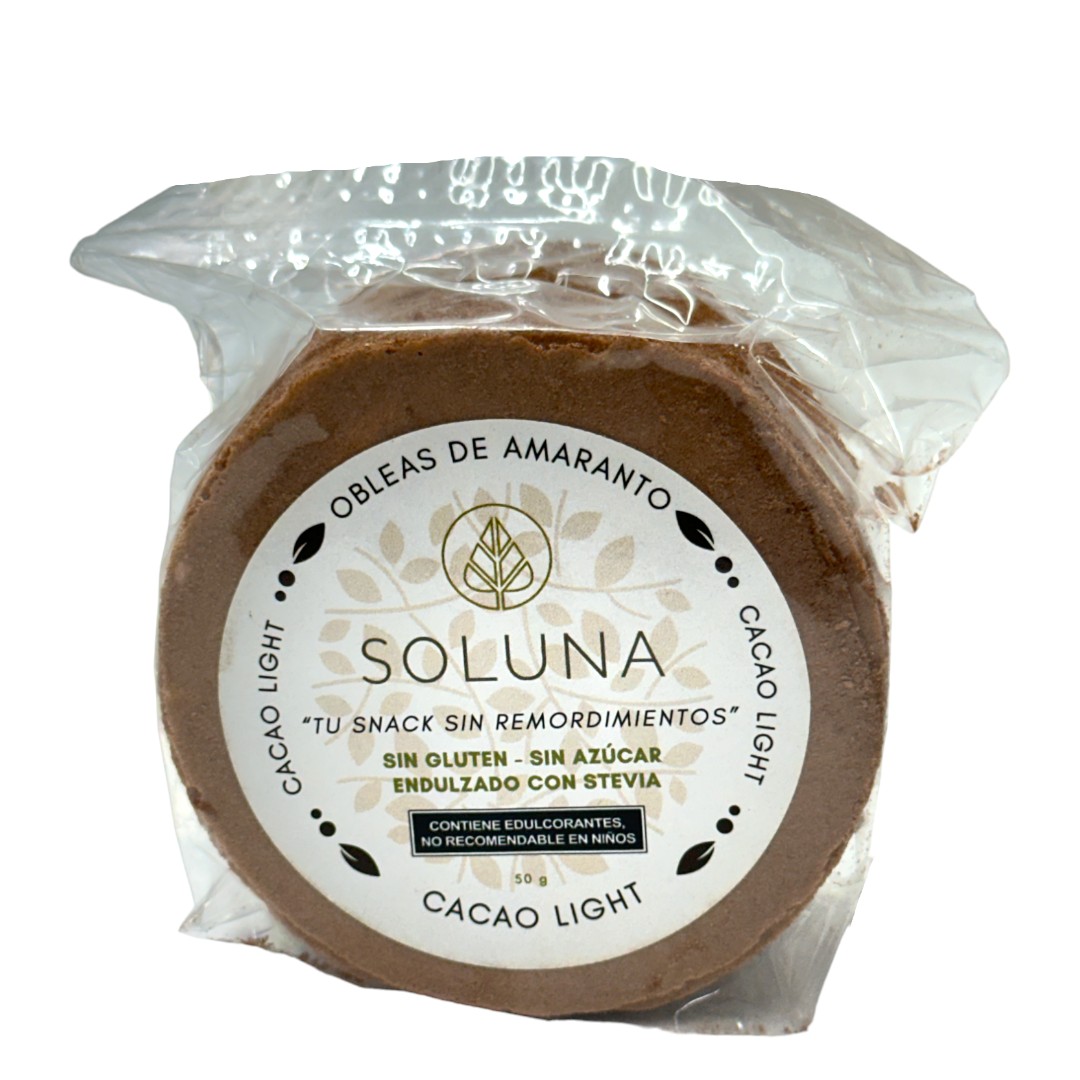 Obleas de Amaranto 50g.  Soluna