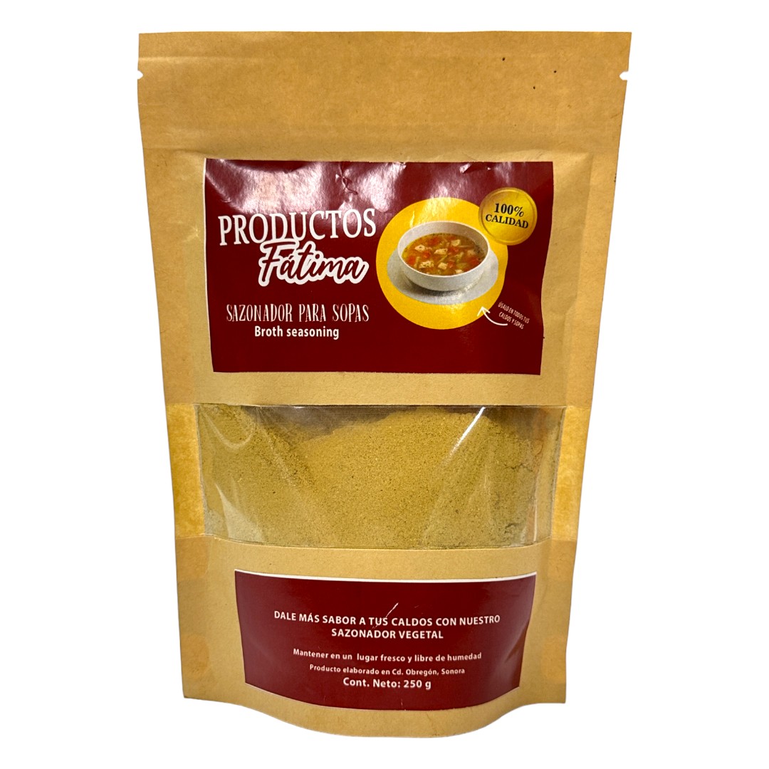 Sazonador Parrillero para Sopas 250 g. Productos Fátima