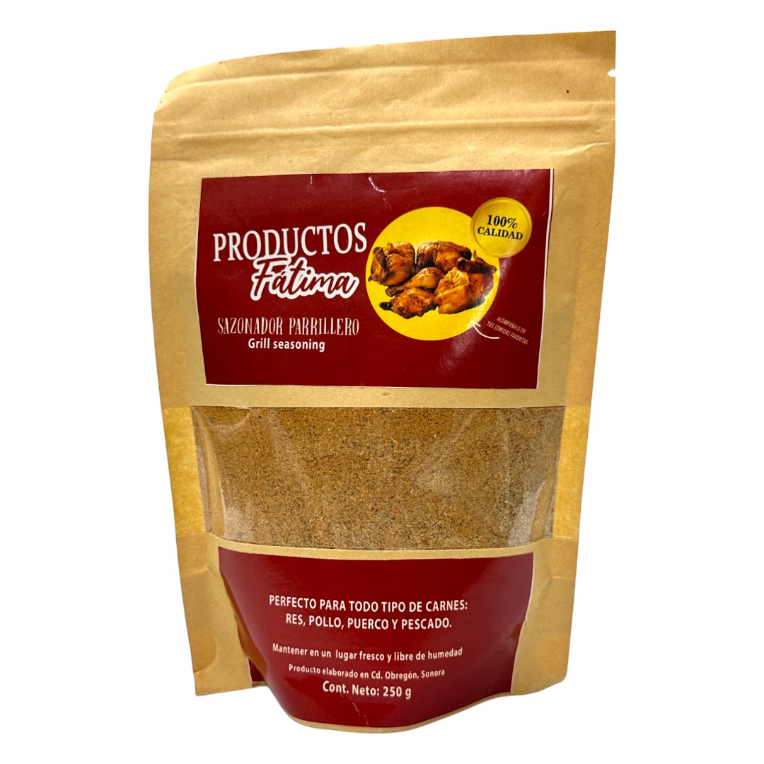 Sazonador Parrillero 250 g. Productos Fátima