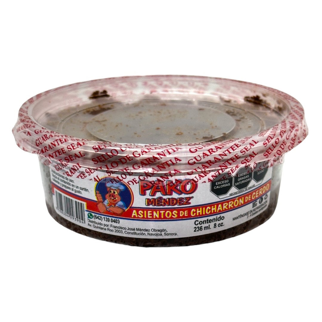 Asientos de Chicharrón De Cerdo Pako Méndez 236 ml