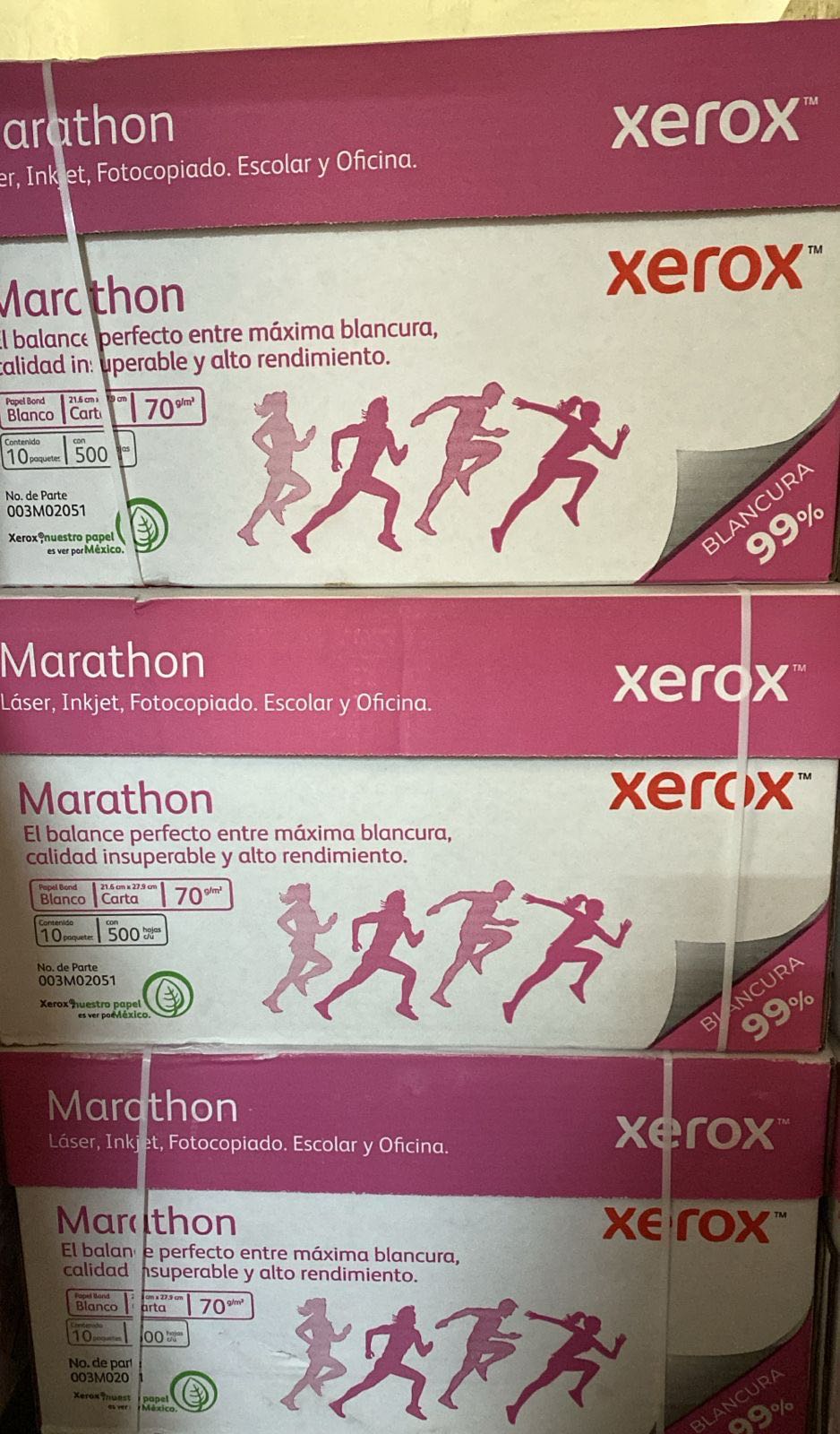 Hoja blanca Xerox tamaño Carta