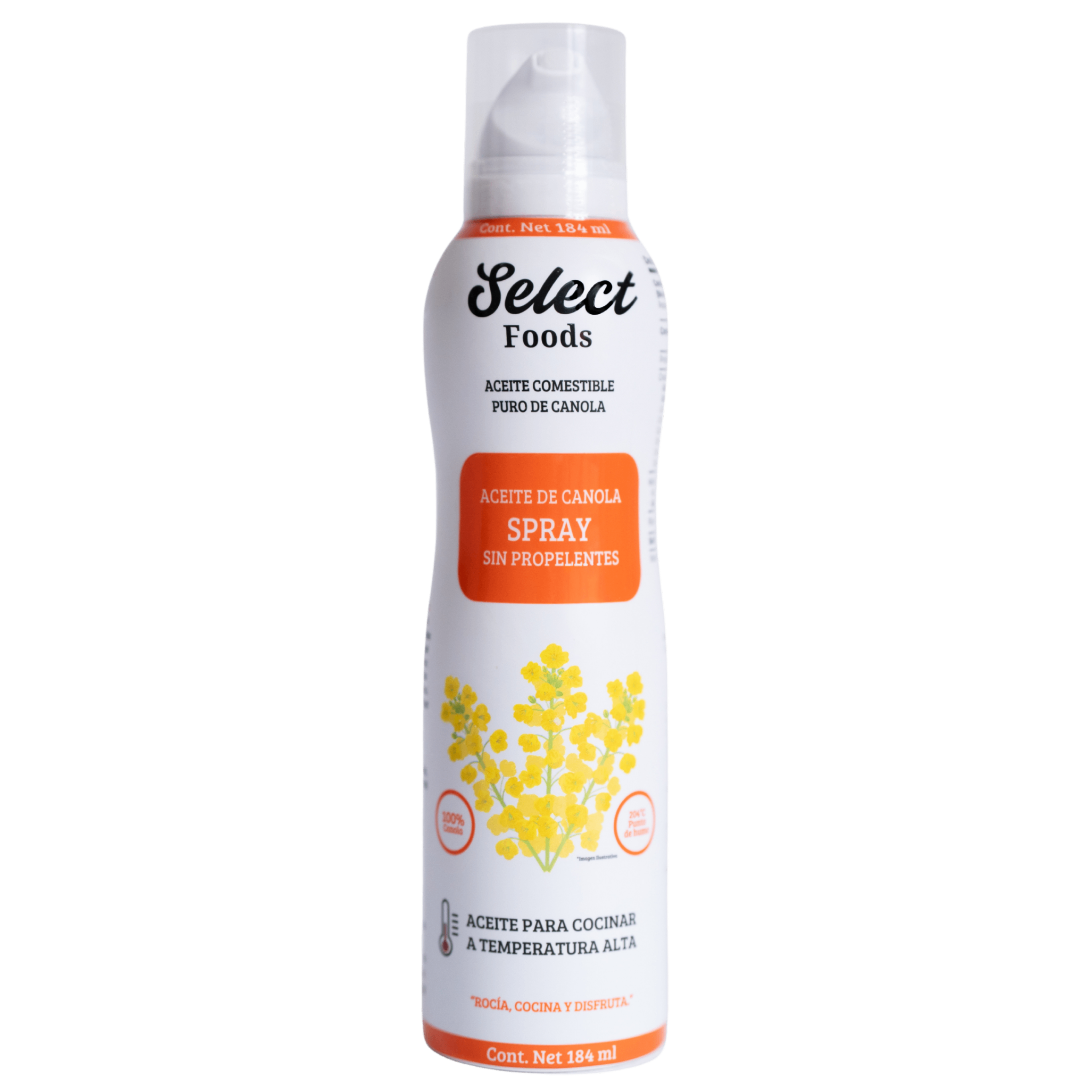 ACEITE COMESTIBLE PURO DE CANOLA EN AEROSOL 184 ML