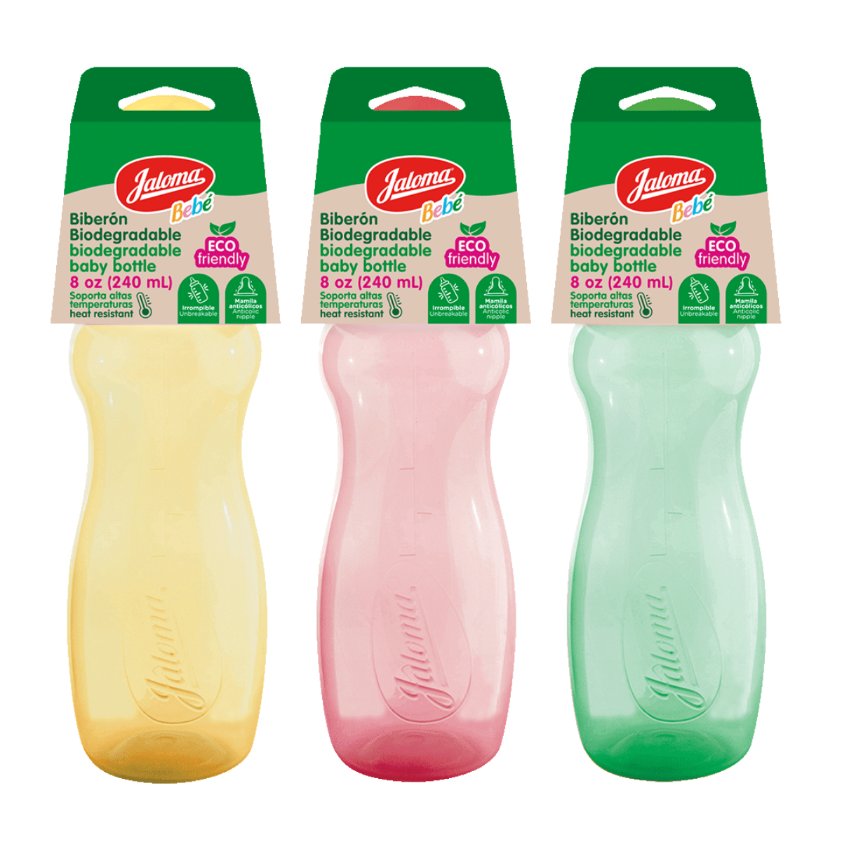 Jaloma Biberón biodegradable Siluette (12 x 8 oz.)