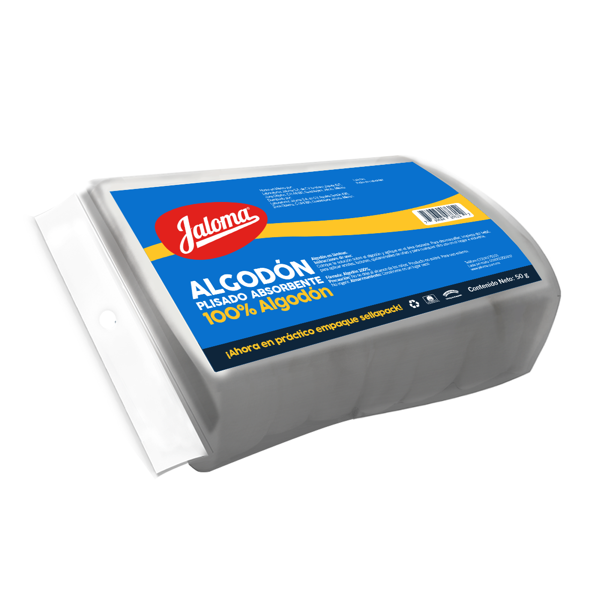 Algodón Absorbente Plisado 50 gr.