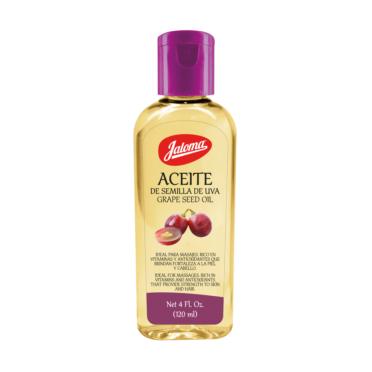Aceite de Semilla de Uva, para Piel y Cabello, 120ml