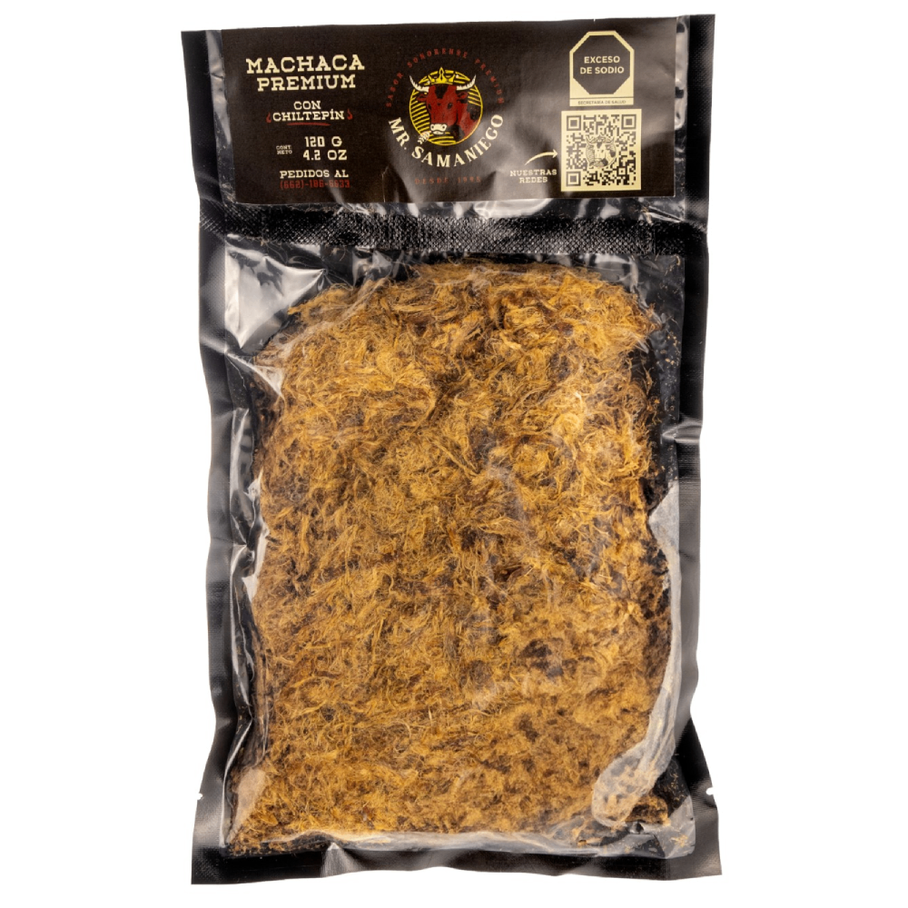 Machaca con Chiltepín 120 g.