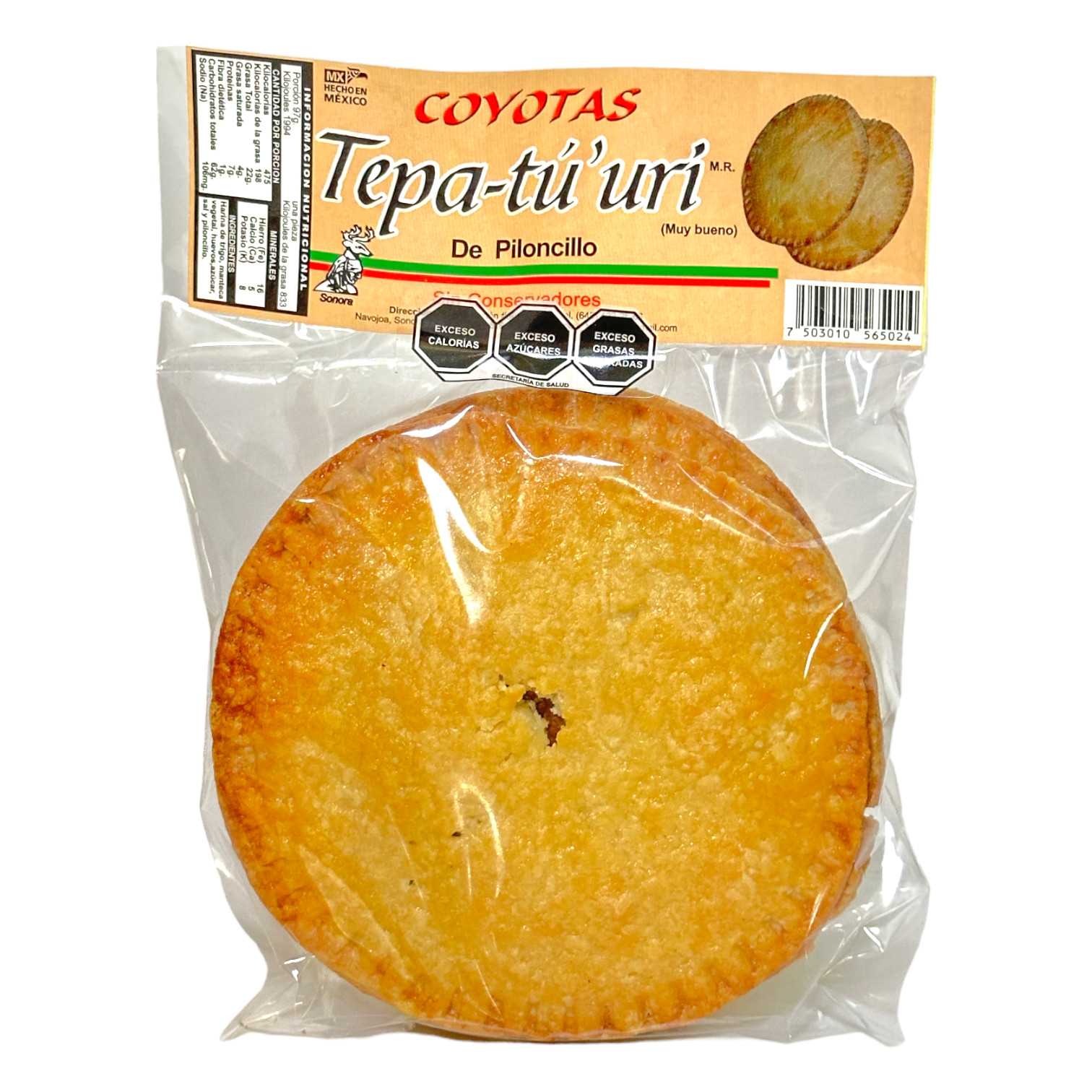 Coyotas De Piloncillo Tepa-tú'uri 2 pzs