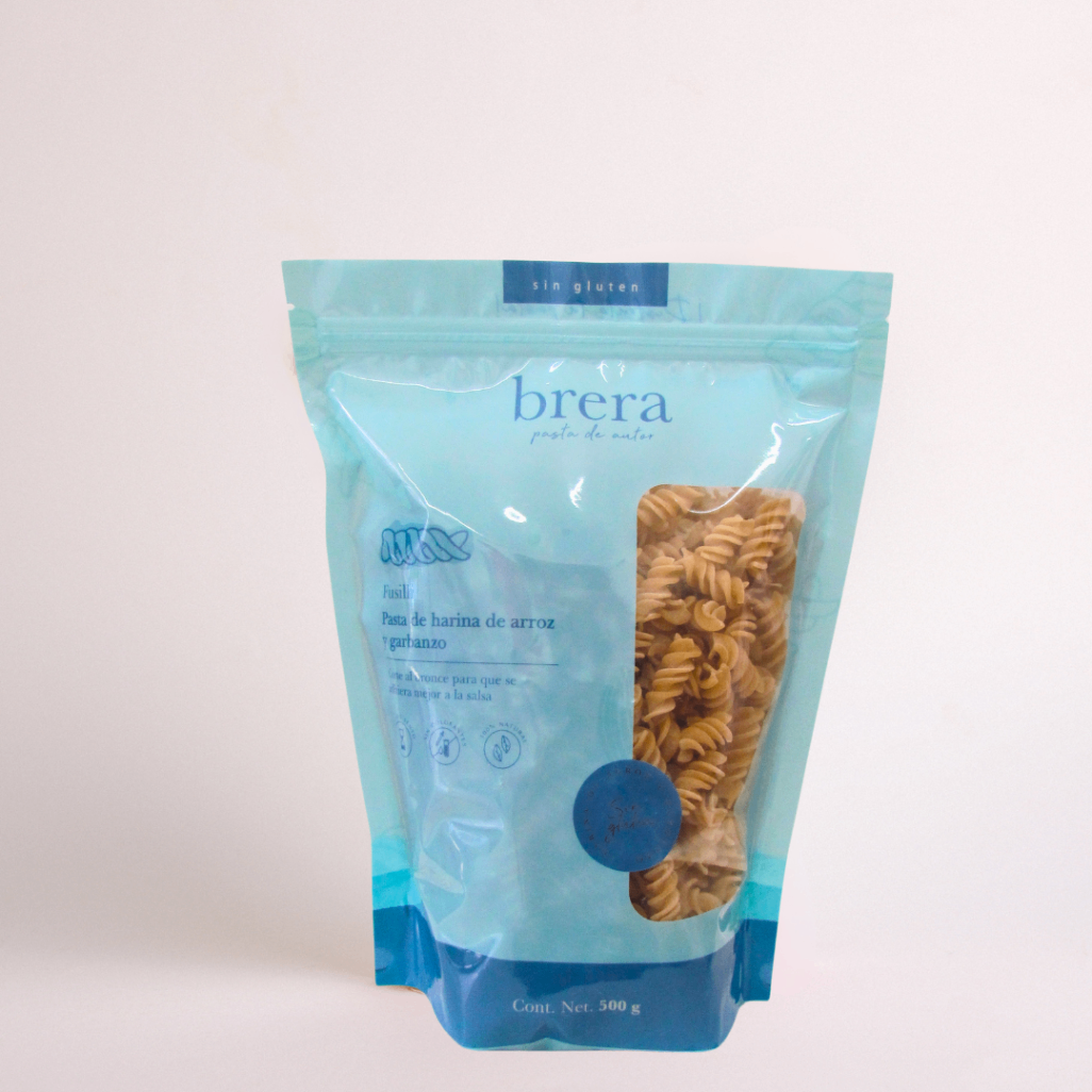 Fusilli sin gluten con harina de arroz y garbanzo