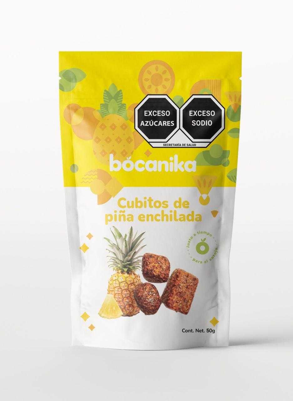 Cubitos de Piña Enchilada 50 gr