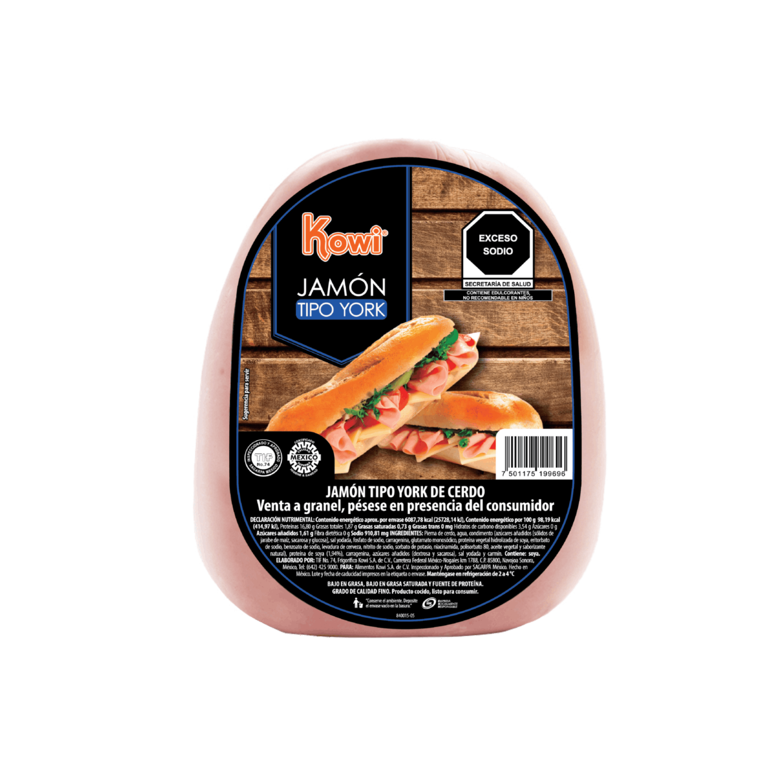 Jamón tipo York