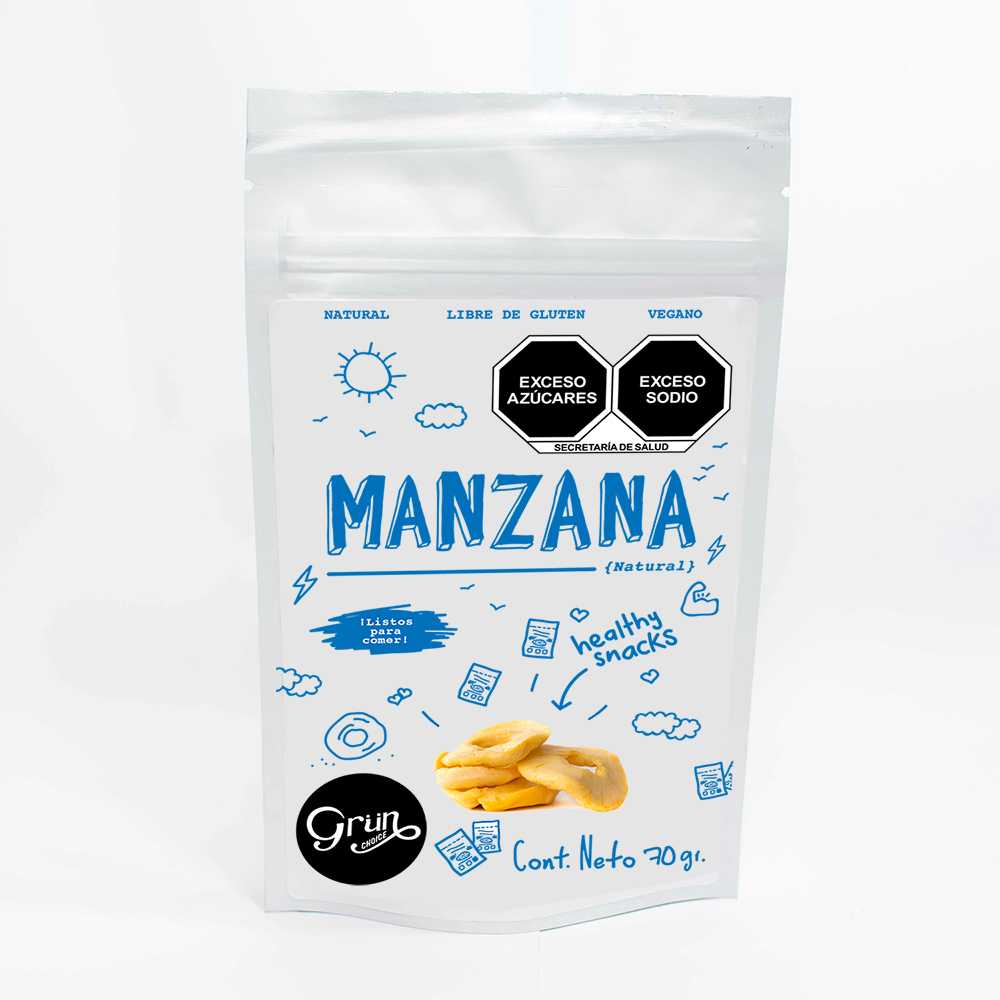 Manzana Deshidratada Natural 70 gr