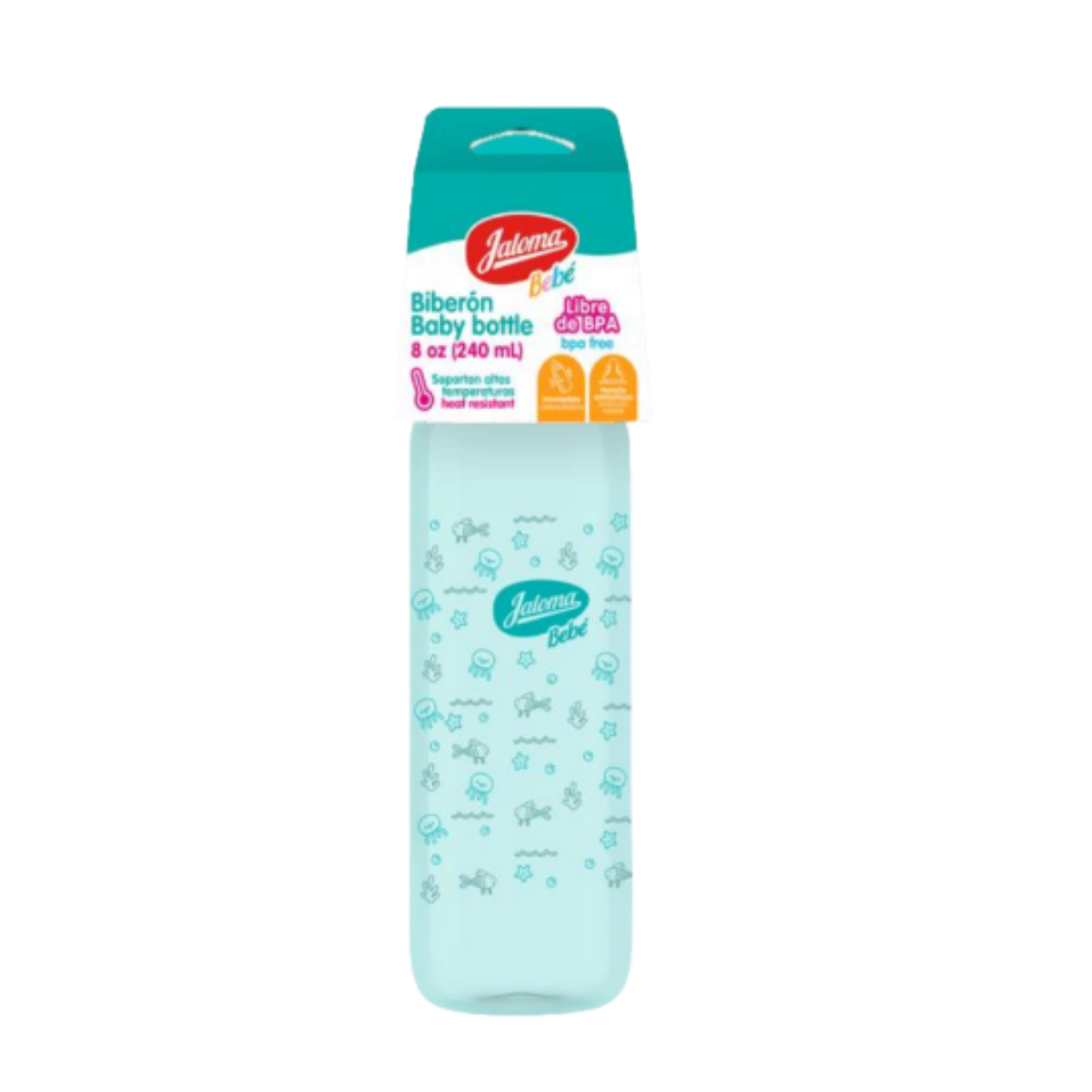Jaloma Biberón polipro animales marinos aqua (12 x 8 oz.)