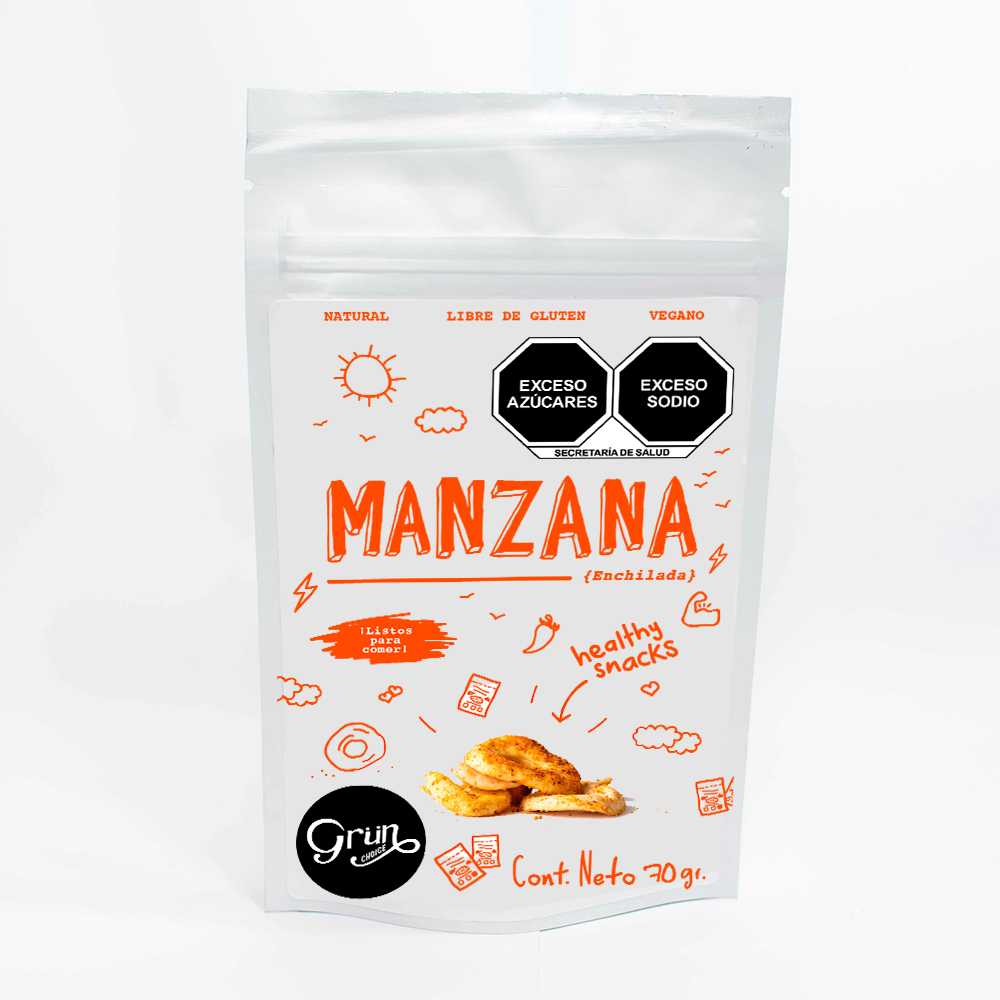 Manzana Deshidratada Enchilada 70 gr