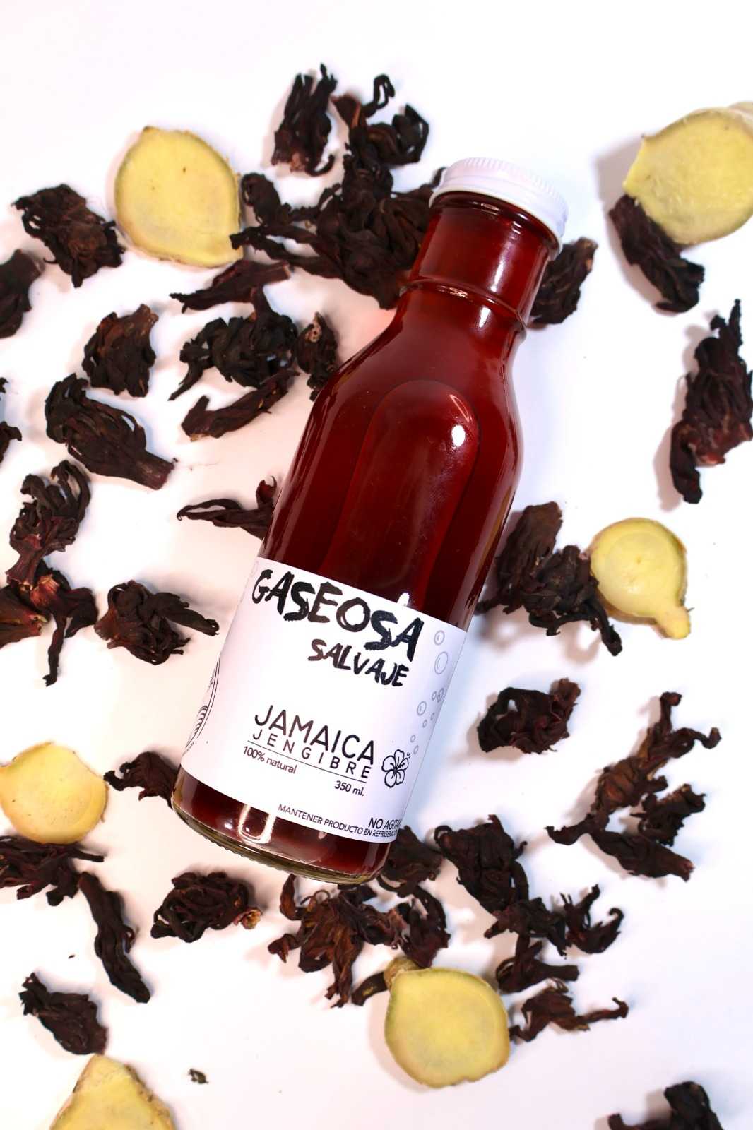 Gaseosa Salvaje Sabor Jamaica, Betabel y Cardamomo