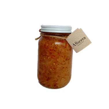 Col en adobo de chiles