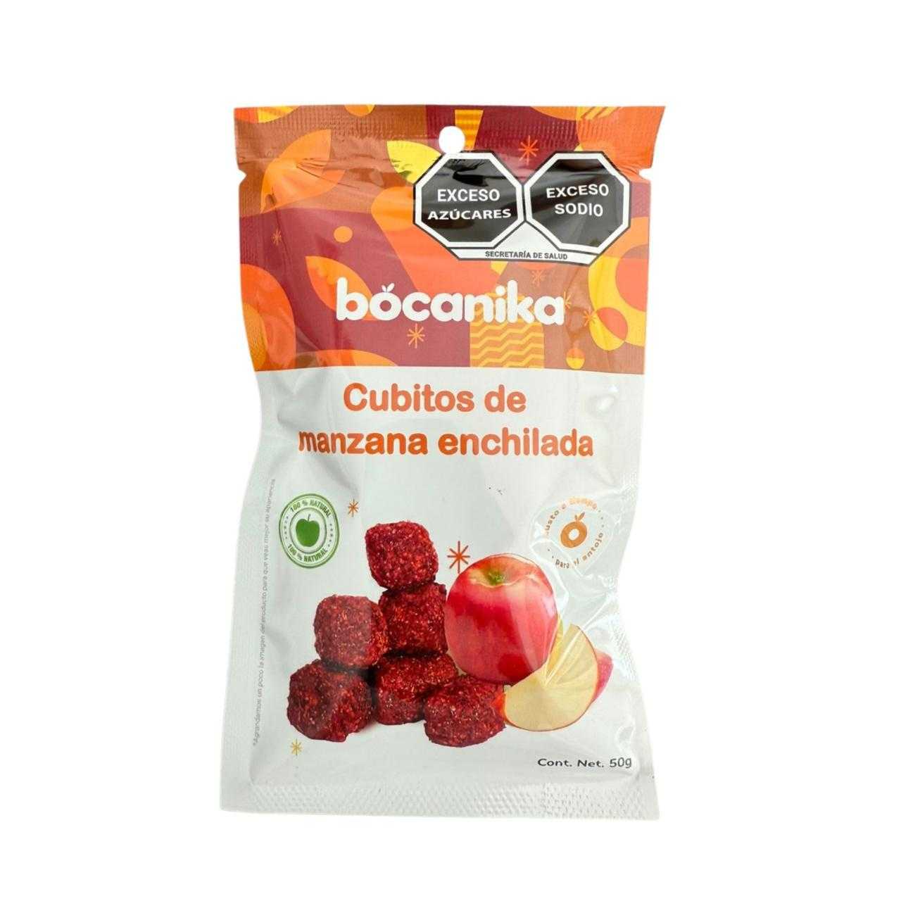 Cubitos de Manzana Enchilada 50 gr