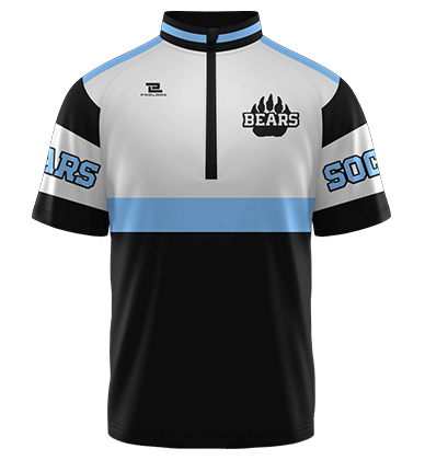 Bears Quarter Zip Jacket Shorts Sleeve