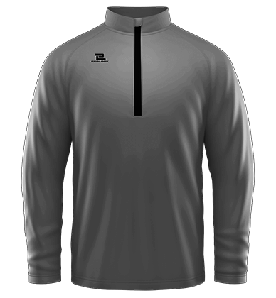 Quarter Zip Jacket Long Sleeve Blank Template