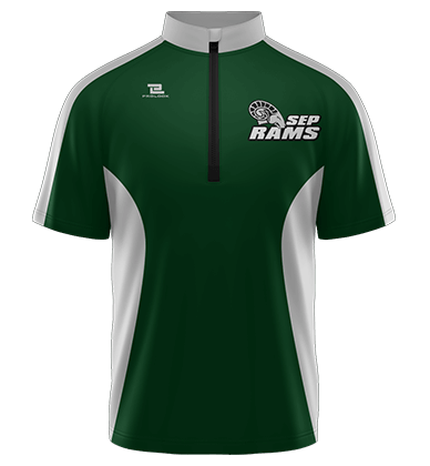 Rams Quarter Zip Jacket Shorts Sleeve