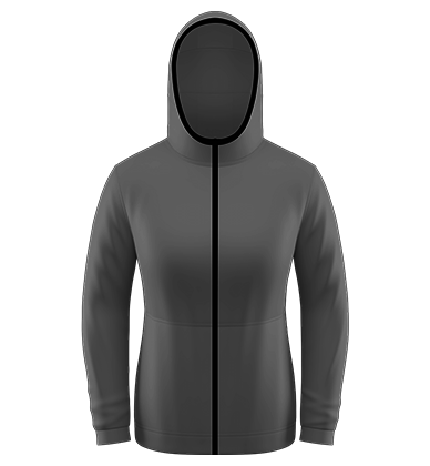 SFN Hoodie Full Zip Long Sleeve Blank Template