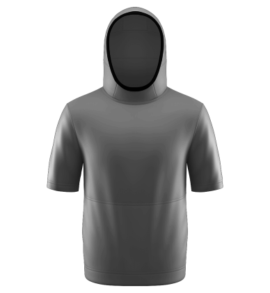 SFN Pull Over Hoodie Short Sleeves Blank Template