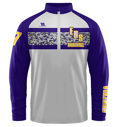 Vikings Quarter Zip Jacket Long Sleeve