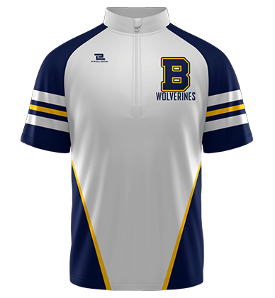 Wolverines Quarter Zip Jacket Shorts Sleeve