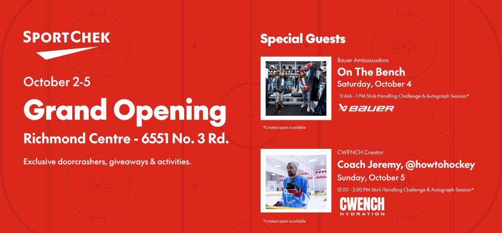 Sport Chek Grand Opening in Richmond, BC