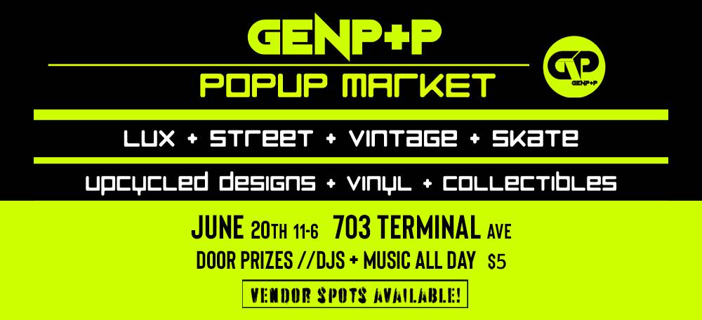 Genpop Public Popup Market June 20th 2026 11am-6pm