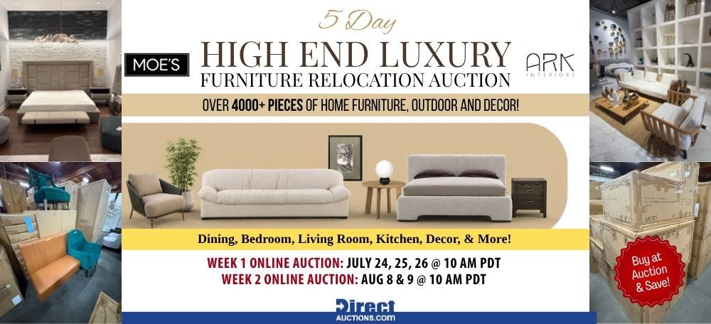 5 Day High End Luxury Furniture Relocation Auction