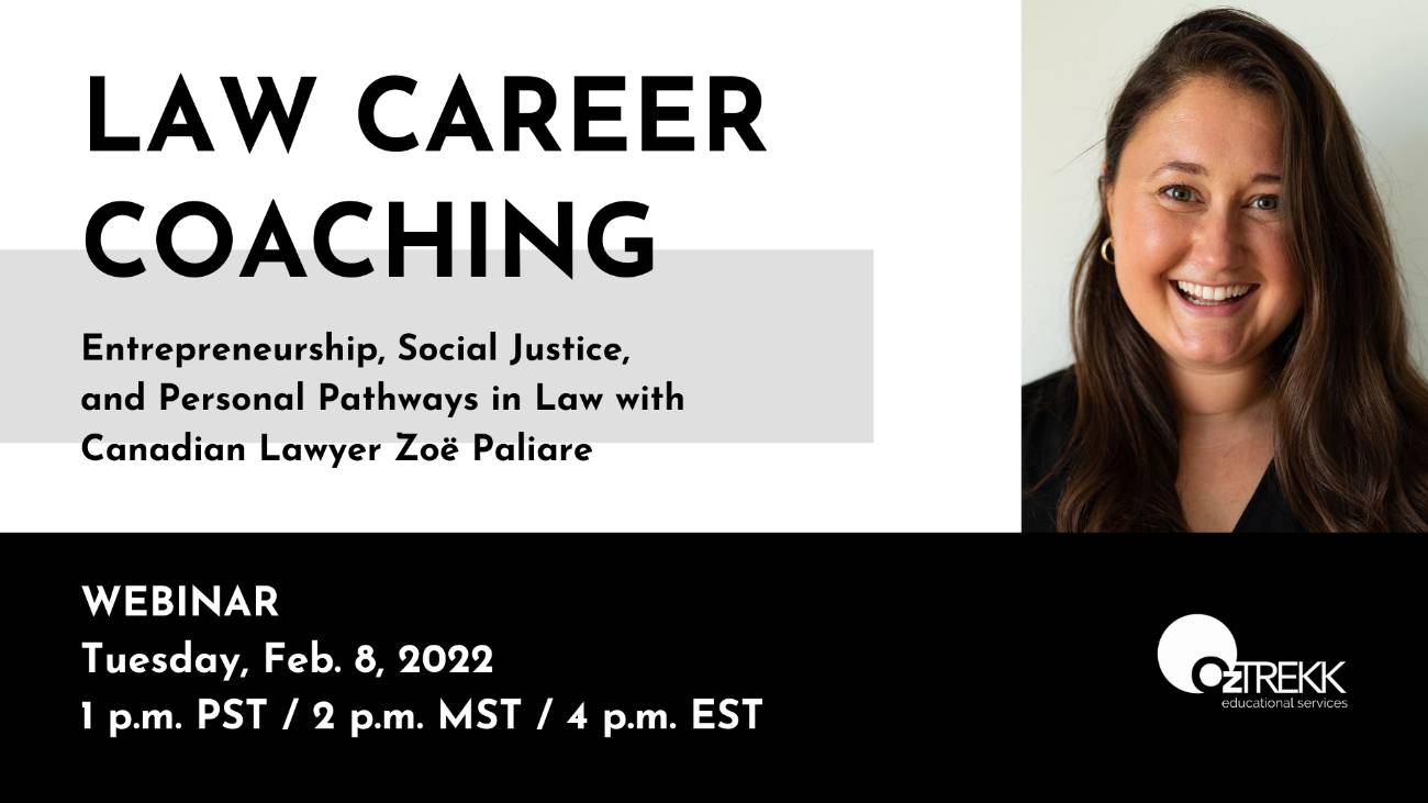 LAW CAREER COACHING: Entrepreneurship, Social Justice, and Personal Pathways in Law with Canadian Lawyer Zoë Paliare