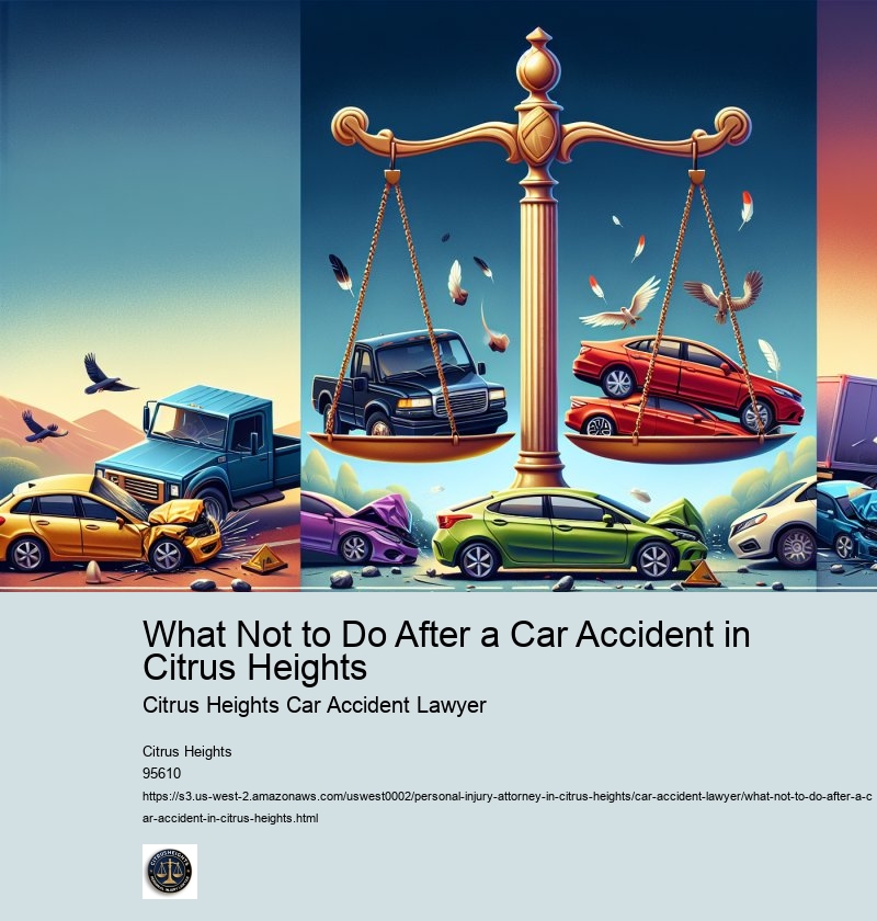 What Not to Do After a Car Accident in Citrus Heights