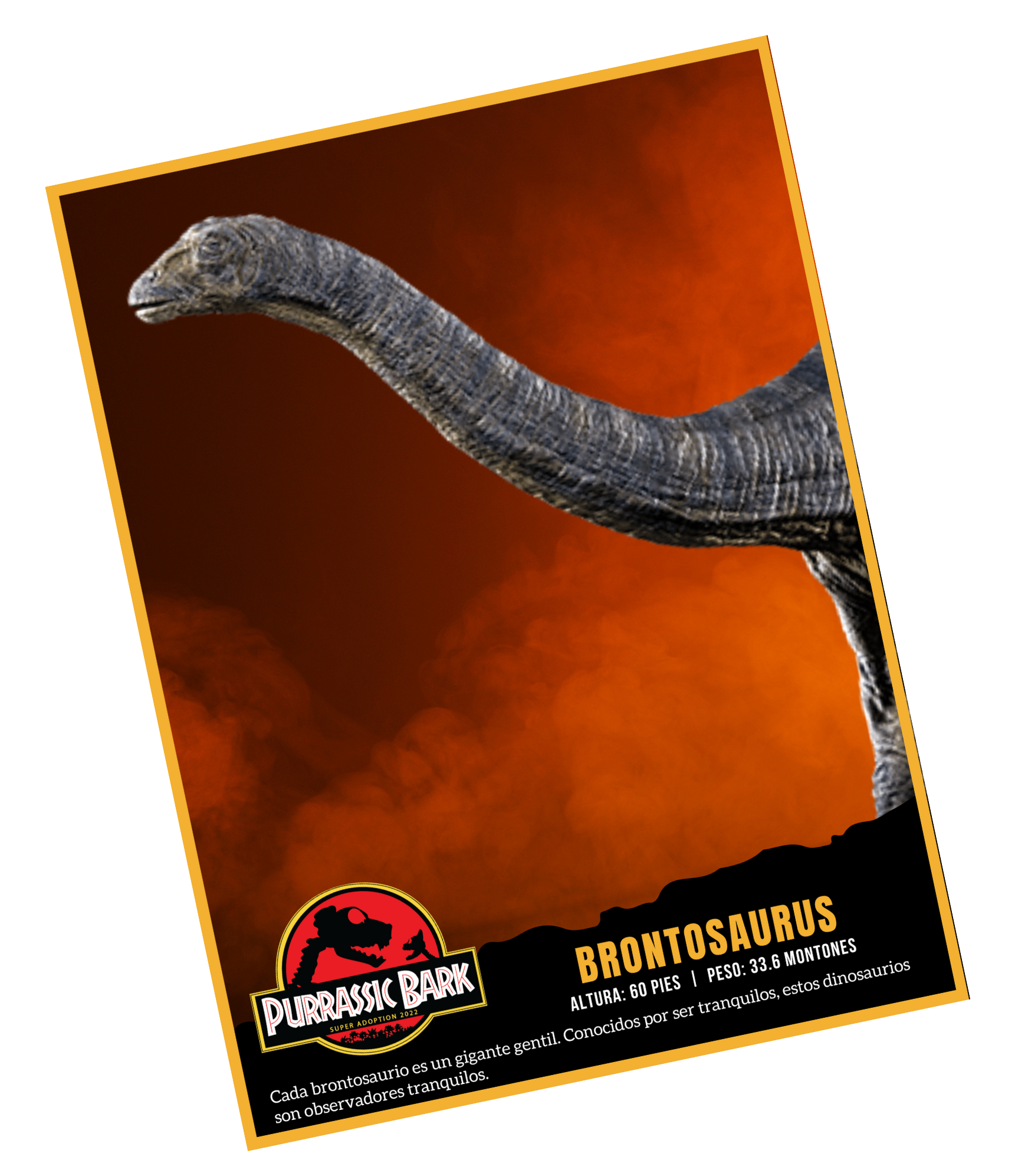 Cada brontasaurio es un gigante gentil. Conocidos por ser tranquilos, estos dinosaurios son observadores tranquilos.