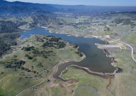 Calero dam and reservoir