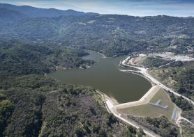 Stevens Creek dam and reservoir