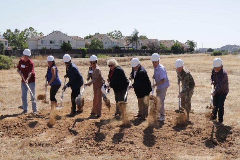 Groundbreaking event for the Upper Llagas Flood Protection Project
