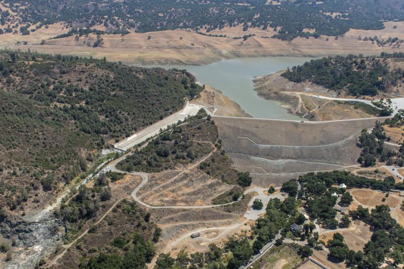 Aerial view of Anderson Dam