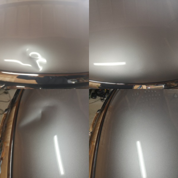 Débosselage sans peinture d'un capot de Hilux — Green Débosselage — photo 1