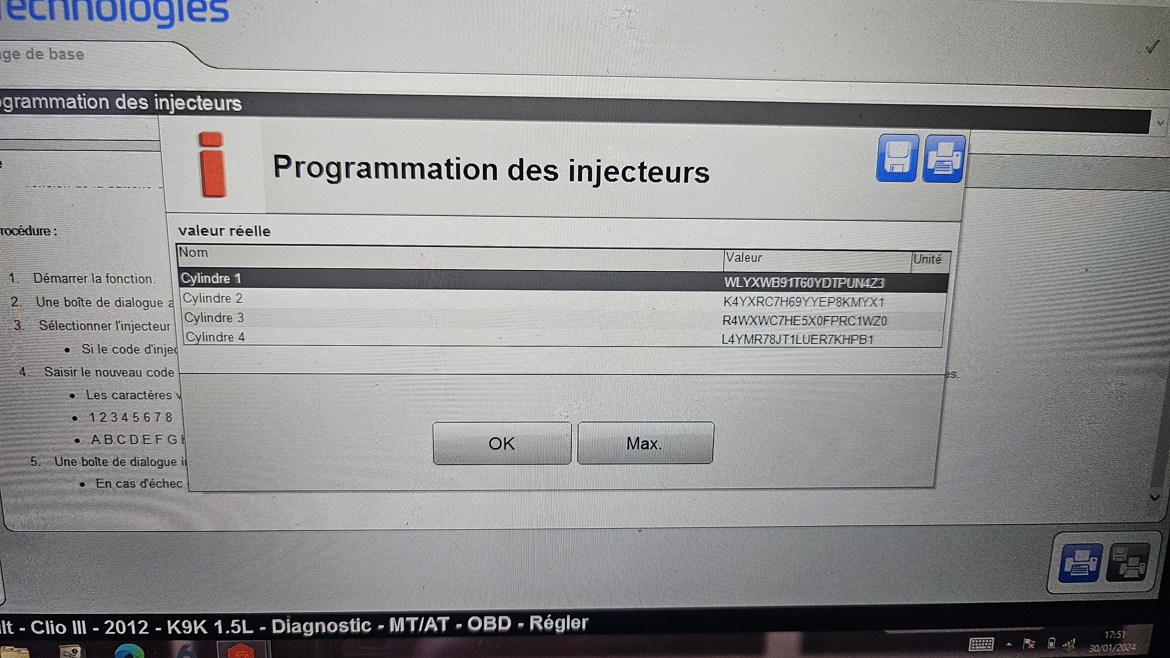 Diagnostics et programmation d'injecteurs — Thomas BARRY — photo 1