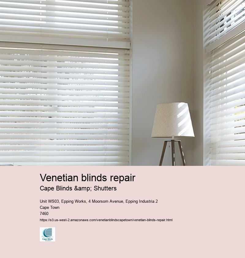 Venetian blinds repair