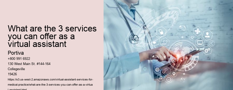 What are the 3 services you can offer as a virtual assistant