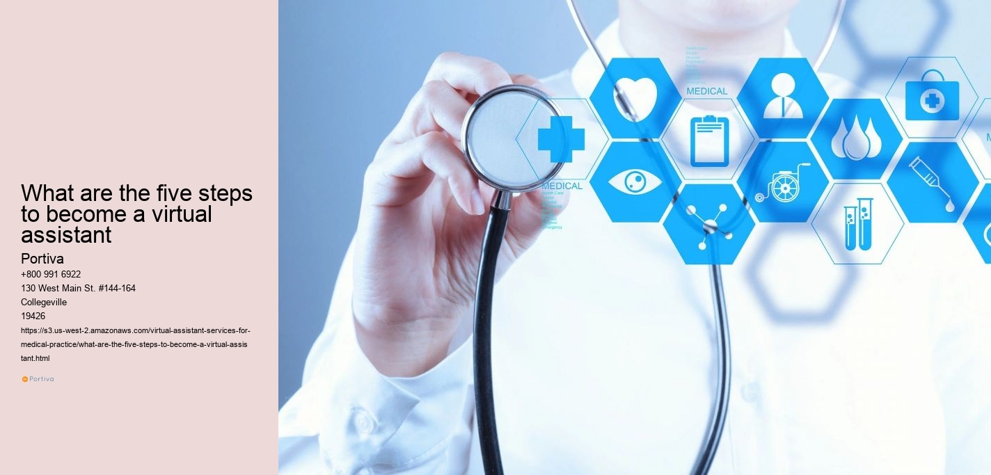 What are the five steps to become a virtual assistant