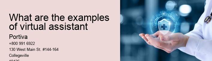 What are the examples of virtual assistant