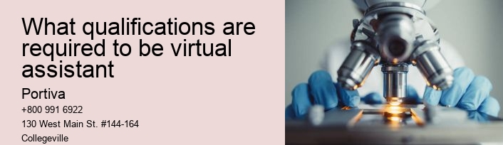 What qualifications are required to be virtual assistant