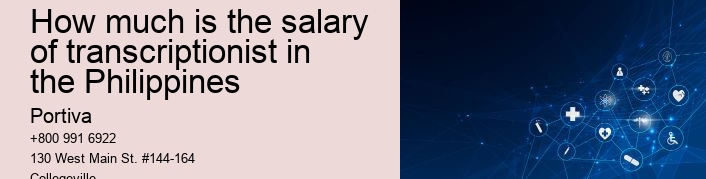 How much is the salary of transcriptionist in the Philippines