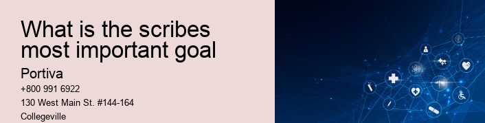 What is the scribes most important goal