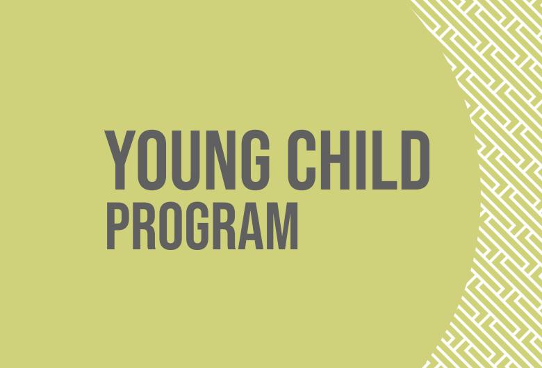 Young Child Program Text on green background